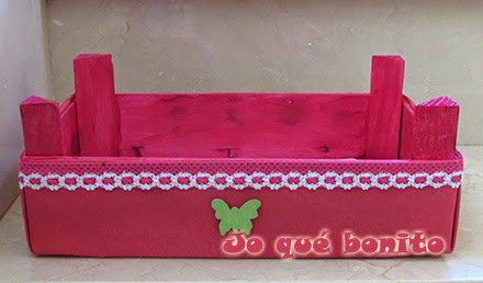 Cajas de fresas decoradas con telas