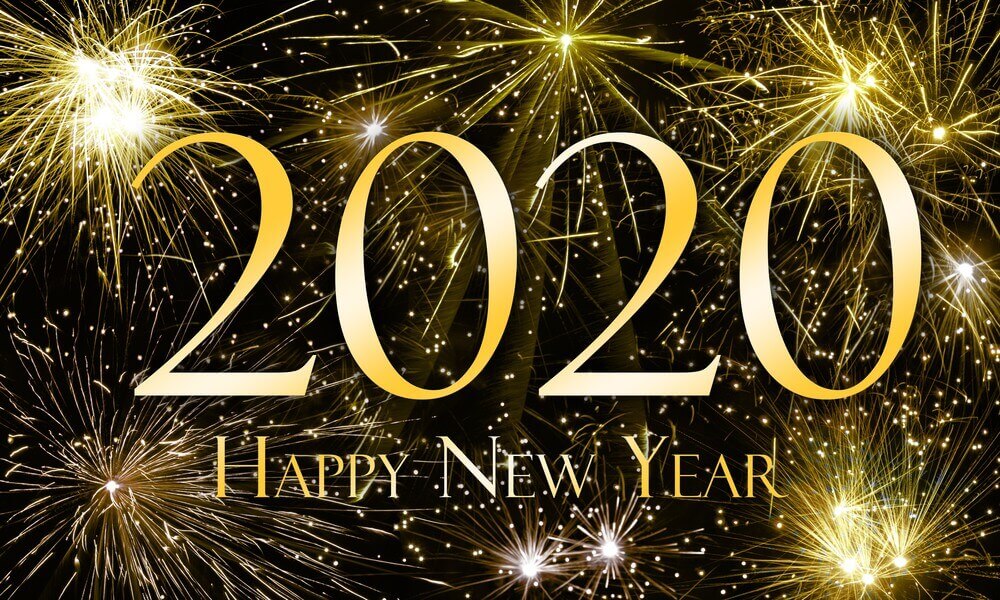 Happy New Year Gold Firework Wallpaper 2020 Happy New Year Gold Firework Wallpaper 2020