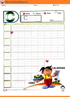 Alphabet C tracing worksheet Alphabet C tracing worksheet