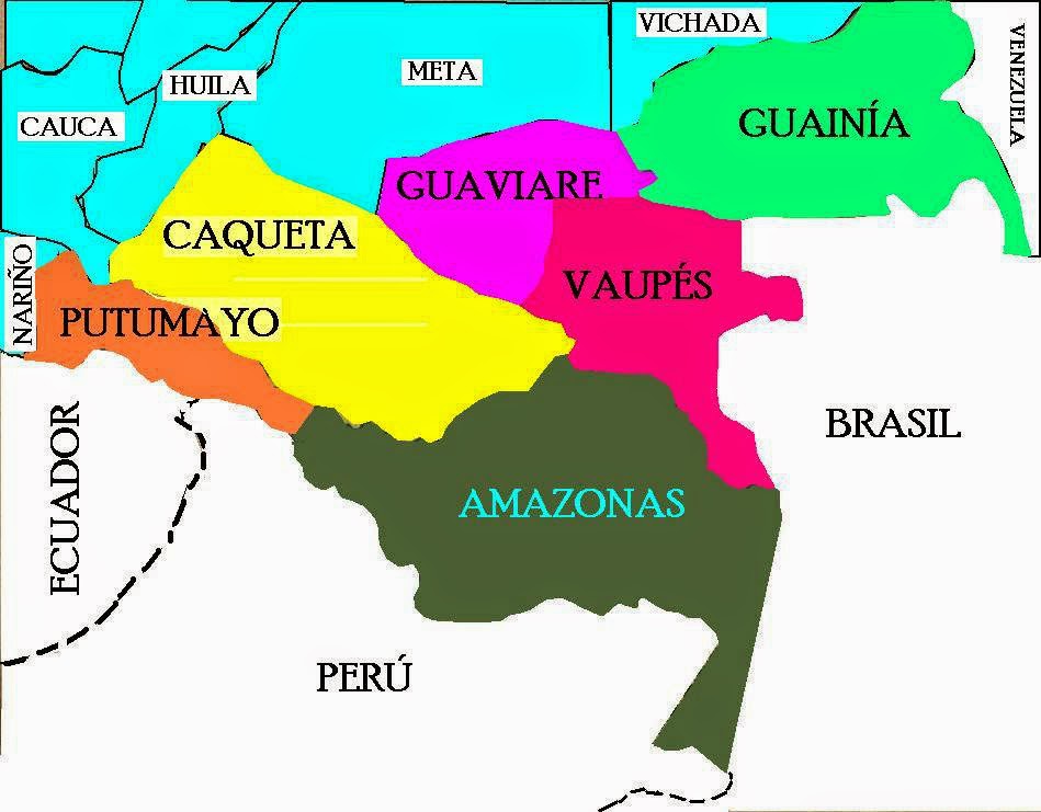 Resultado de imagen para mapa de amazonia