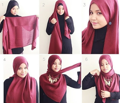 tutorial hijab wisuda segi empat satu warna tutorial hijab wisuda segi empat satu warna