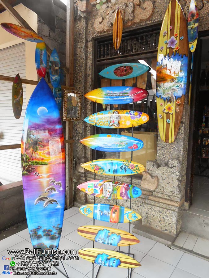 Airbrush Surfboards Wood Decorations from Bali Indonesia CVMAYA Bali
