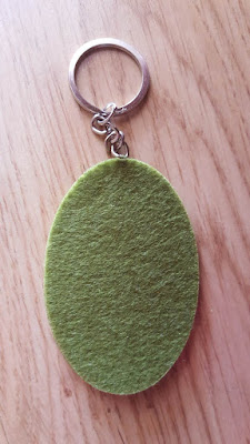 Felt initials key chains Felt initials key chains