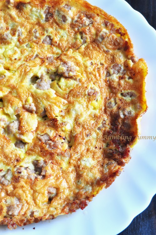 Rumbling Tummy Omelette with Pork 煎蛋猪肉
