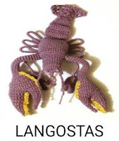 PATRONES LANGOSTAS AMIGURUMI