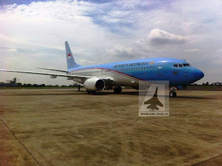 Pesawat Kepresidenan RI Mendarat di Bandara Halim