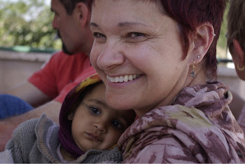 INDIA 2011: DWC Participant Marcia Julian with an infant