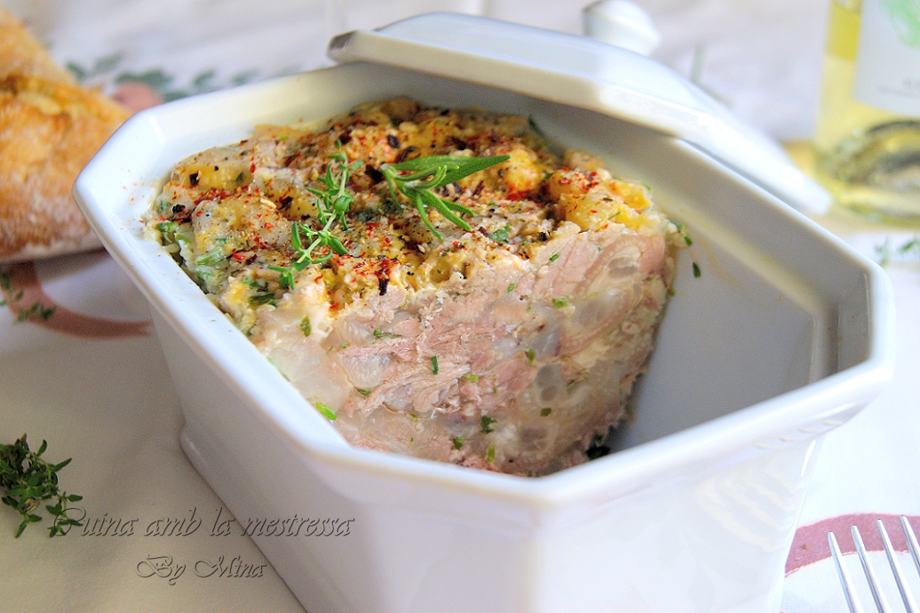 Cocina con Mina Áspic de cerdo en terrina