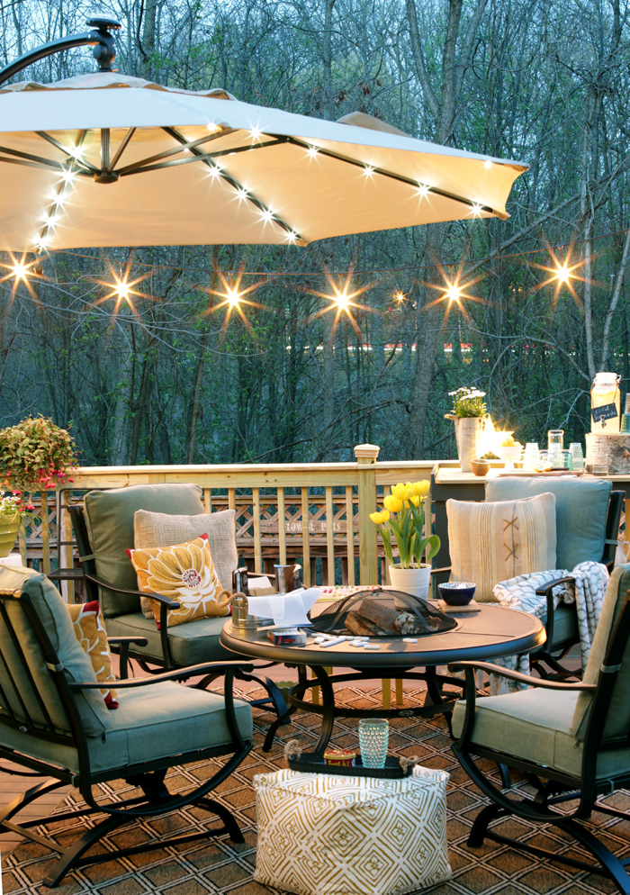 Remodelando la Casa: How to Hang String Lights on Deck