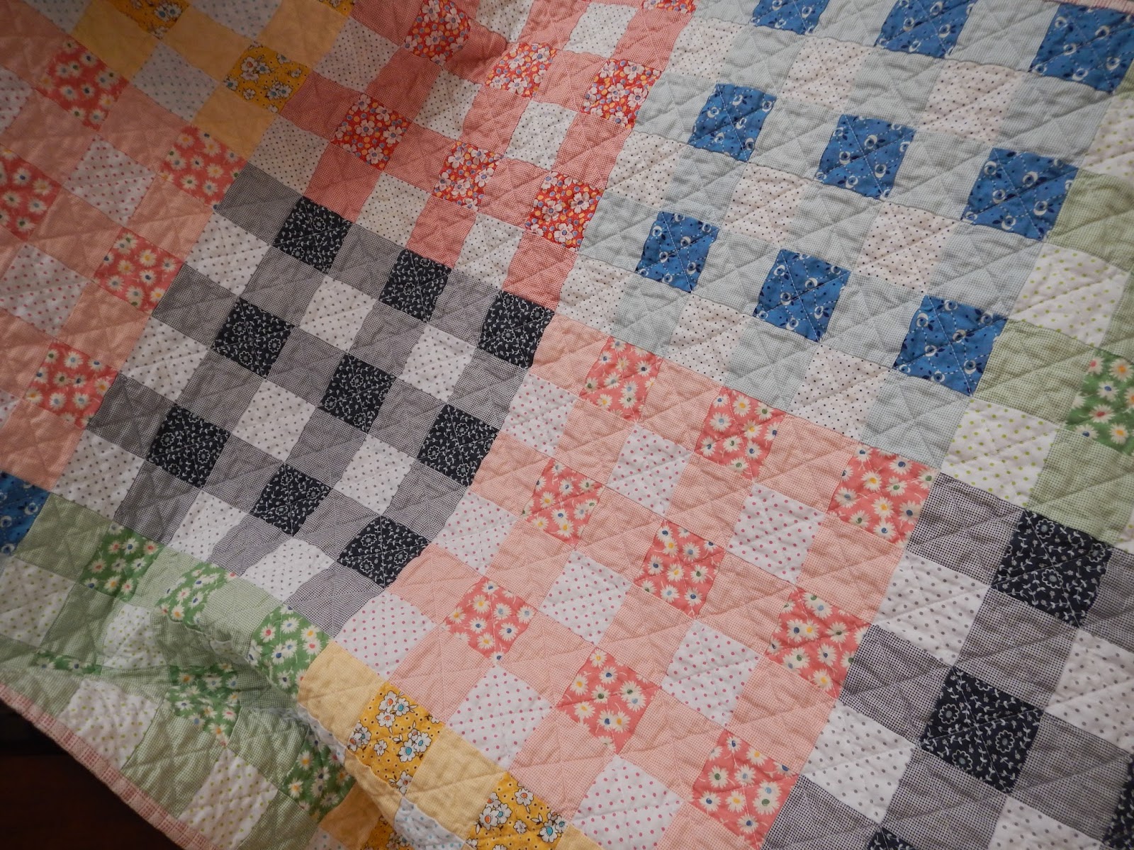 A Place to Share Gingham baby quilt for Kay