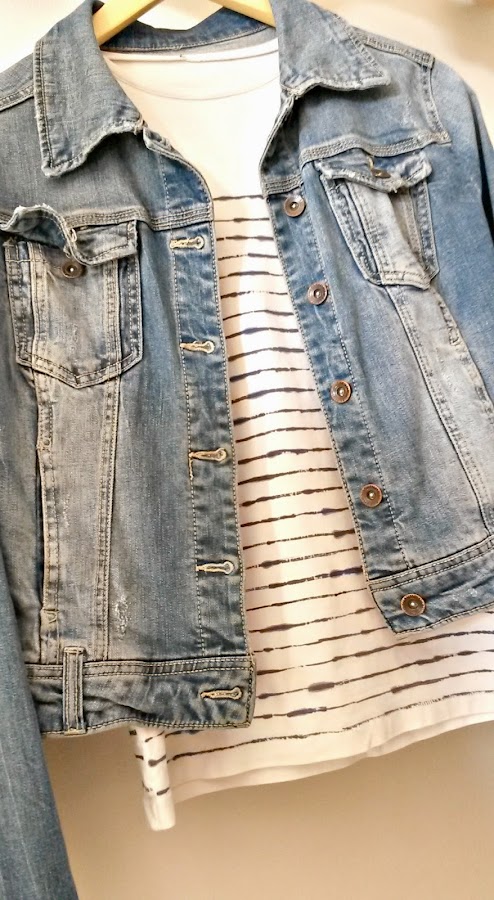 camiseta customizada rayas mariniere DIY
