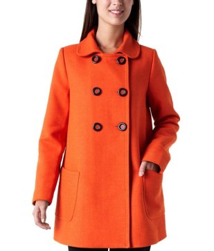 manteau orange promod