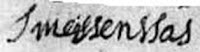 En 1691, le jeune clerc de Montrem, Jean Meissenssas, ortographie son nom « Meissenssas » MEYSSENSAC MEYSSENSAS