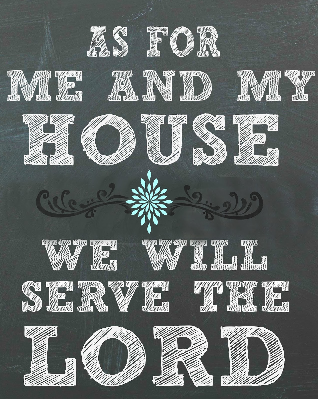 We Will Serve The Lord Printable