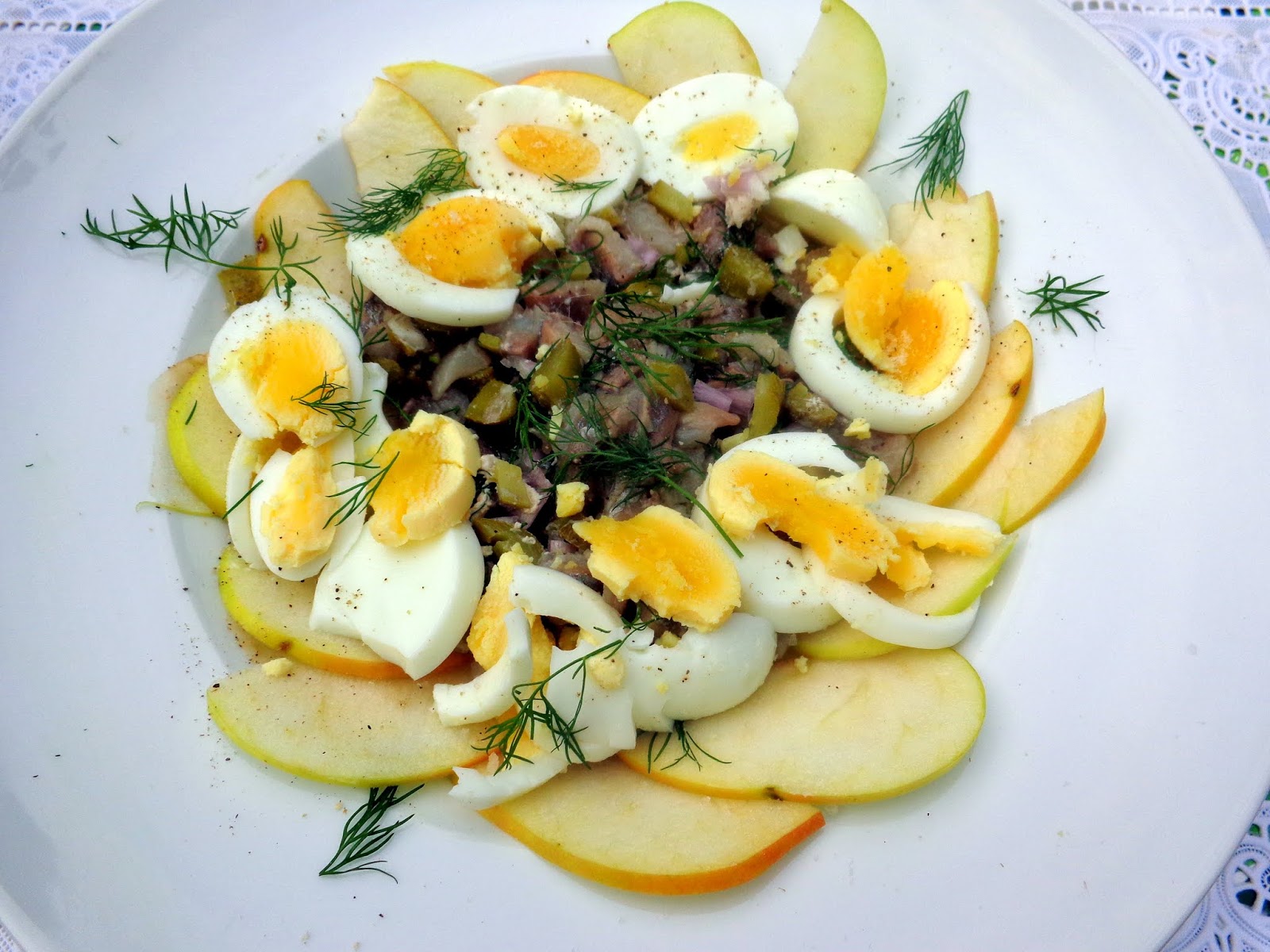 Wat ik gegeten heb Oma's Haringsalade