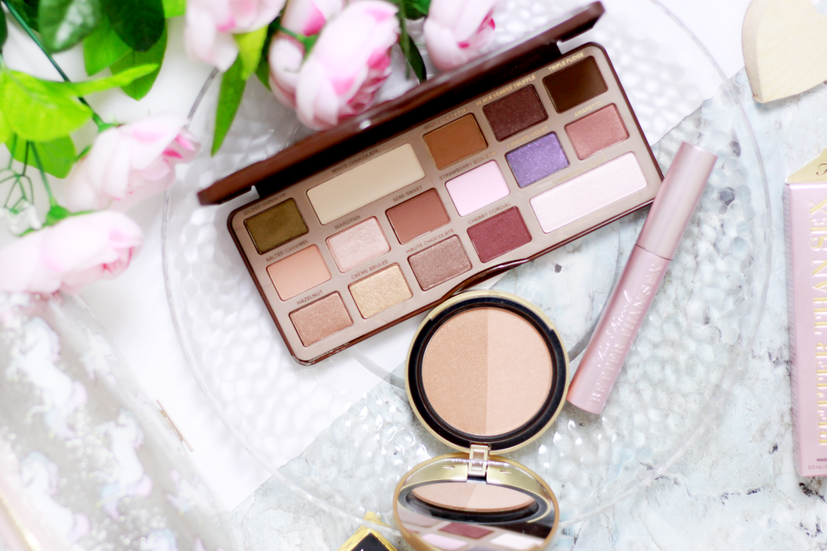 An image of Too Faced Chocolate Bar, Sun Bunny Bronzer & Better Than Sex Mascara An image of Too Faced Chocolate Bar, Sun Bunny Bronzer & Better Than Sex Mascara