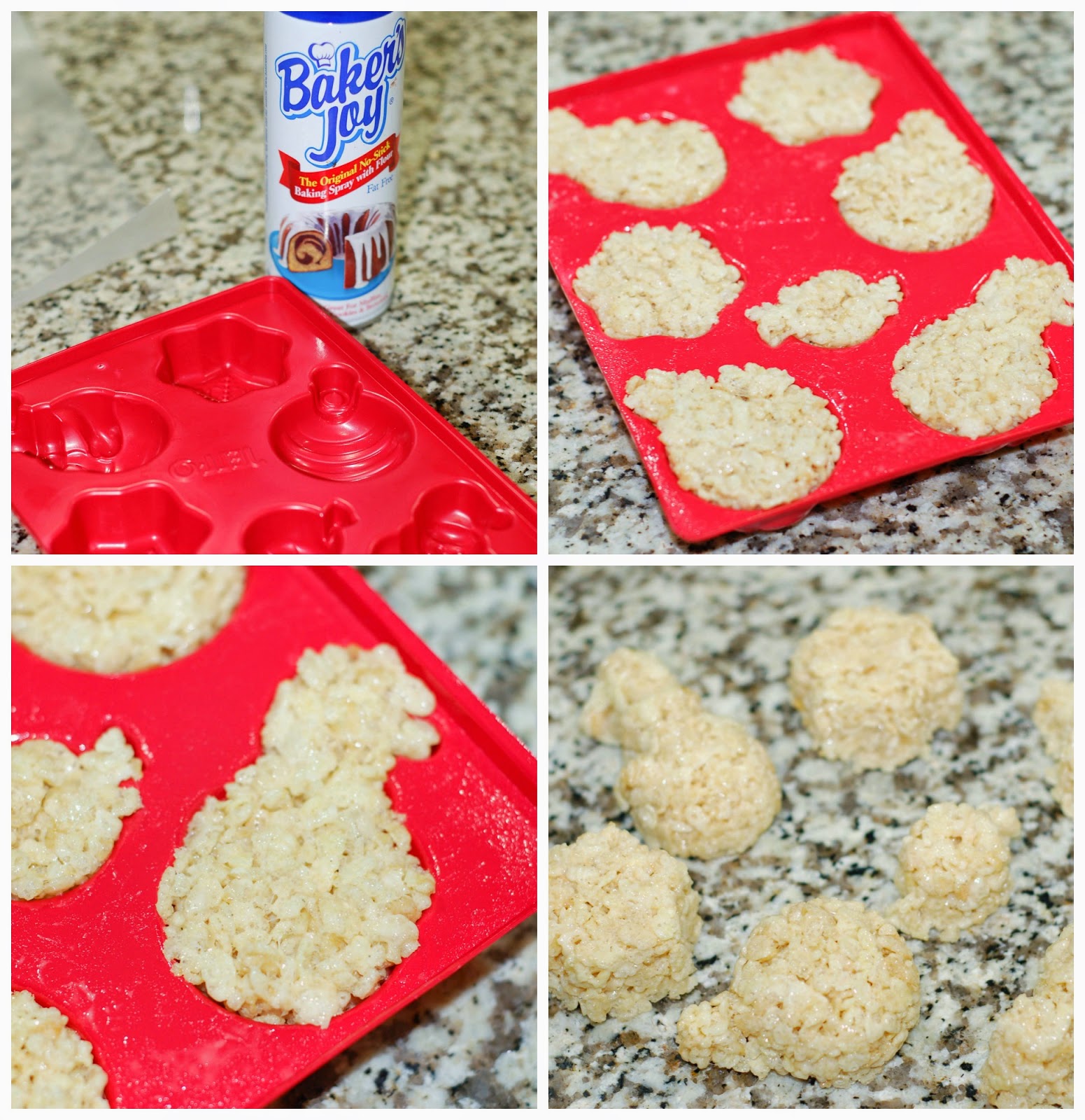 Making Xmas Rice Krispie Treats by The Sweet Chick