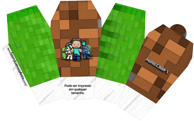 Minecraft: Cajas para Imprimir Gratis. Minecraft: Cajas para Imprimir Gratis.