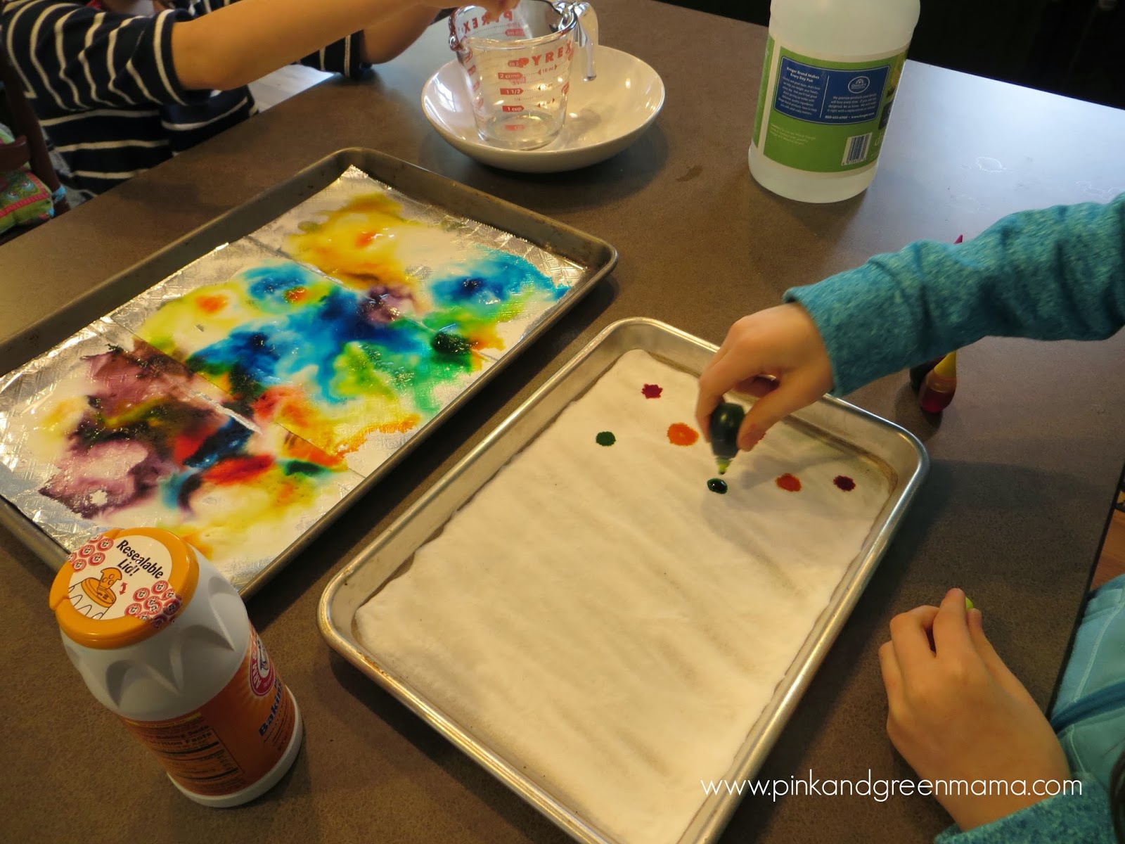 Pink and Green Mama: Kitchen Counter Science With Kids: Rainbow Baking ...