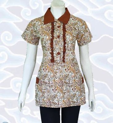 Contoh Model Baju Batik Atasan terbaru Contoh Model Baju Batik Atasan terbaru