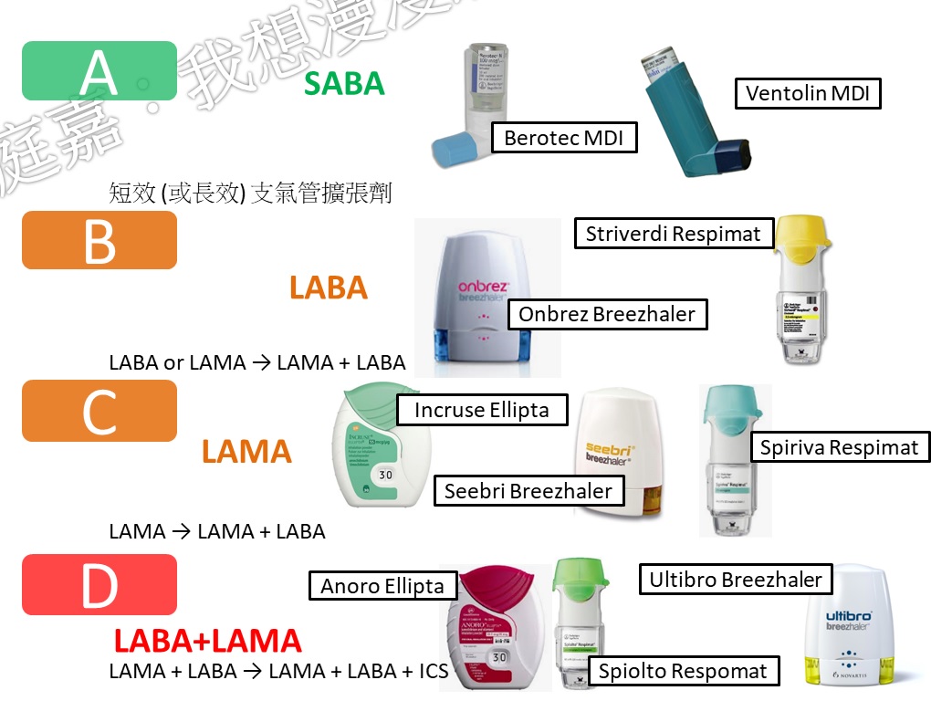 台灣常用吸入藥物之一：慢性阻塞性肺病(COPD) 藥物治療