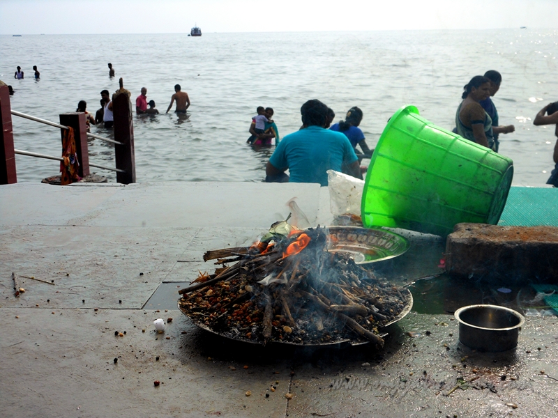 At the Shores of the Ramanathaswamy Temple Sea, Rameshwaram, Tamil Nadu