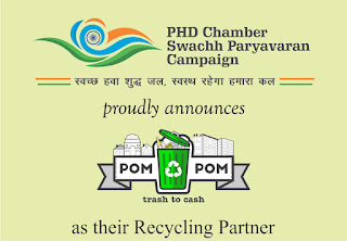 PHD Chamber Swachh Paryavaran Camapaign announces POM POM AS THE 'Recycling Partner' PHD Chamber Swachh Paryavaran Camapaign announces POM POM AS THE 'Recycling Partner'