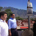 Alcalde Ugo Ruiz muestra a Renán Barrera el programa "Un solo San Pedro"