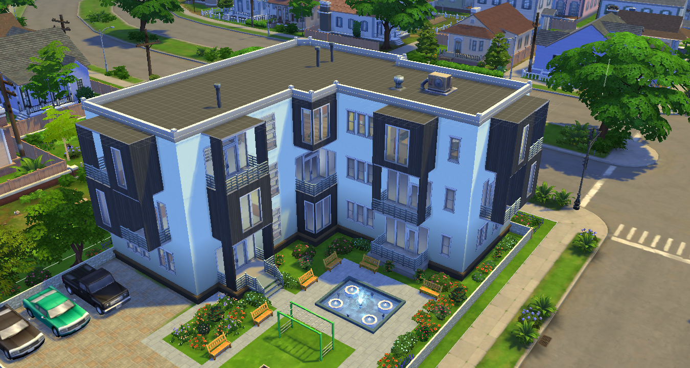 Simsdelsworld The Sims 4 Modern Apartment House