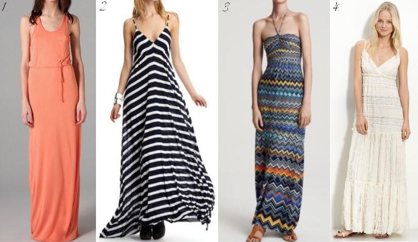 maxi dress warna pastel