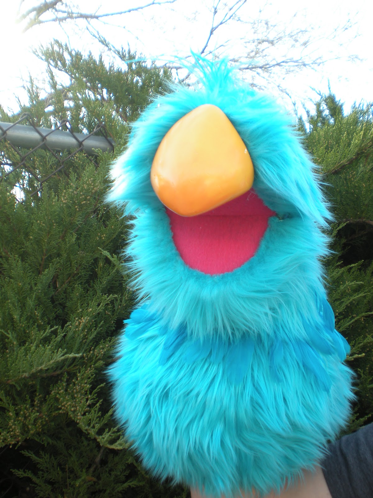 The Golden Glue Gun Bird Muppet Style Puppet