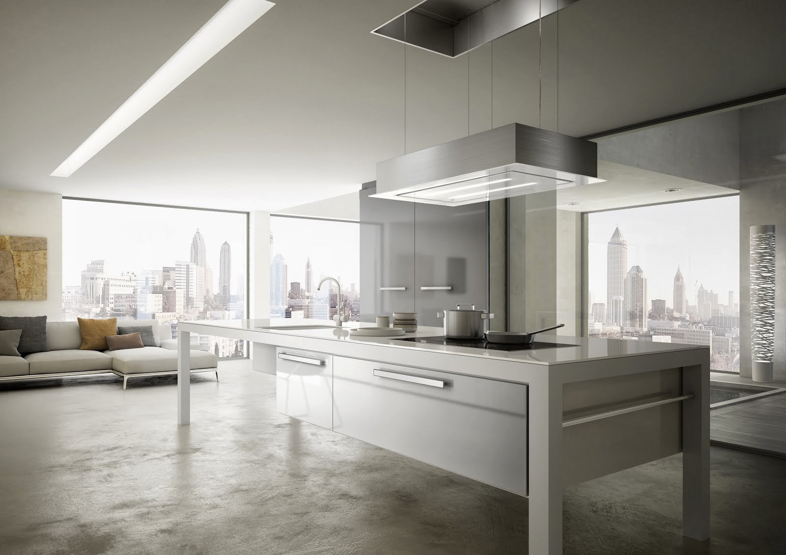 Plafoniera Cappa Faber : Arredo e design: anteprima eurocucuna 2014: nuova cappa faber