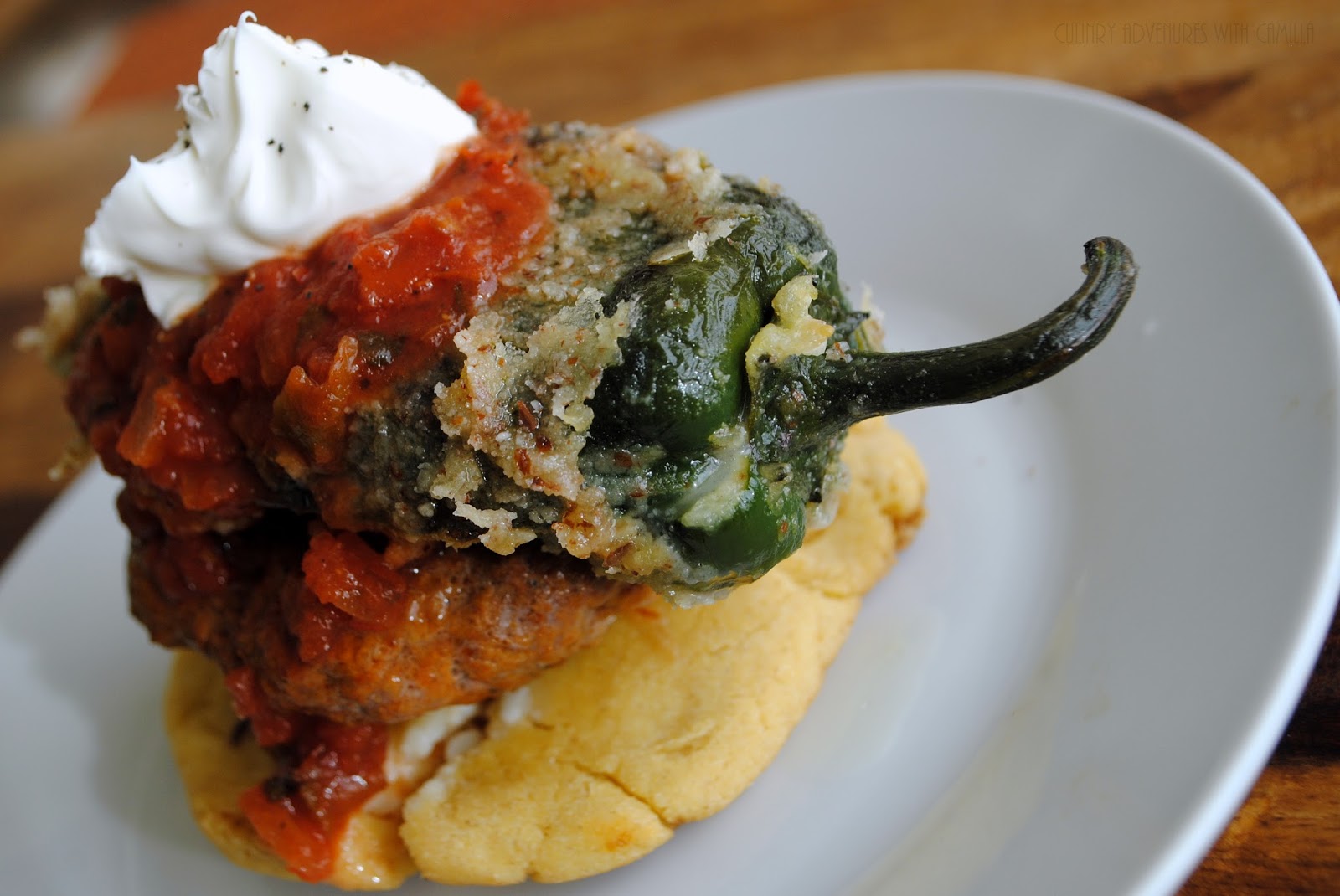 Chile RellenoTopped Chorizo Burger GirlCarnivore BurgerMonth Sponsor