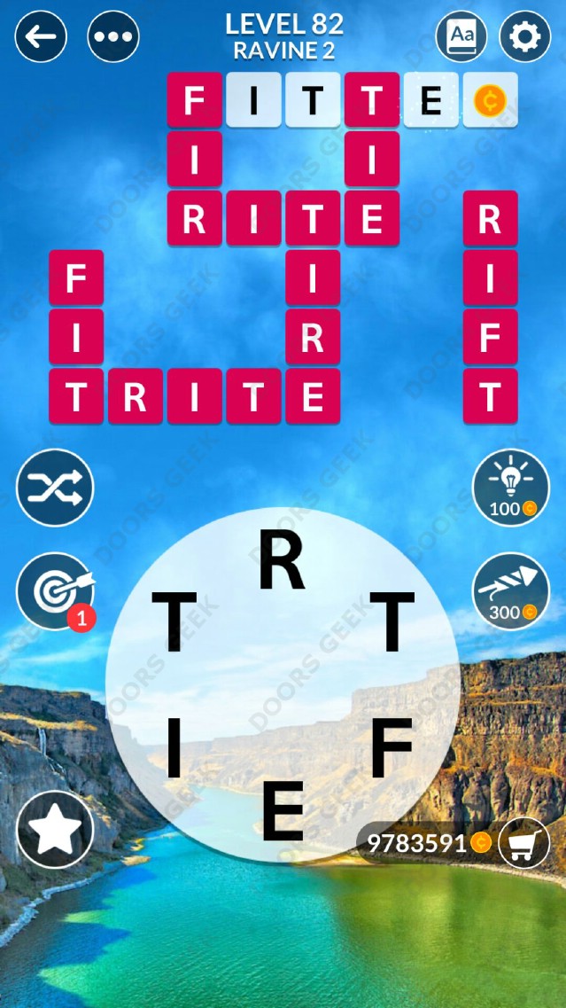 Wordscapes Level 82 Answers ~ Doors Geek