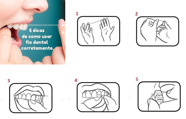 como usar fio dental fio dental