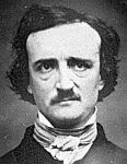 1848 black and white photograph of Edgar Allan Poe