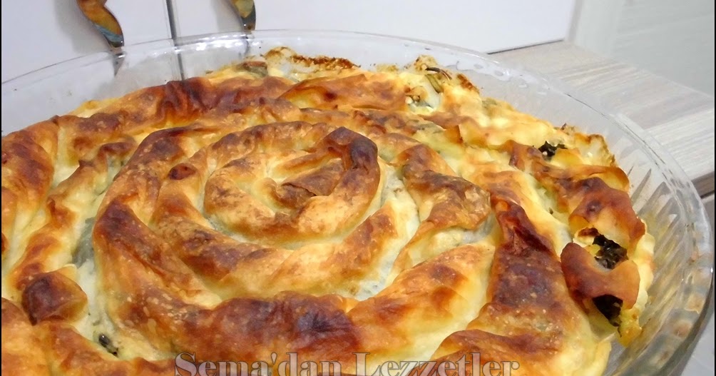 Semadan Lezzetler Hazır yufkadan ıspanaklı kol böreği