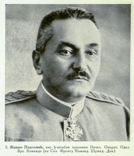 Živko Pavlović as General Staff Colonel Chief of the operating section of Head Quarters (Commandant of the Šumadija Division at the Salonica front)