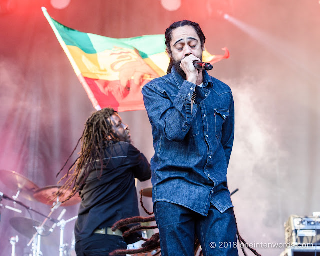 Damian "Jr. Gong" Marley on the Garrison Stage at Field Trip 2018 on June 2, 2018 Photo by John Ordean at One In Ten Words oneintenwords.com toronto indie alternative live music blog concert photography pictures photos