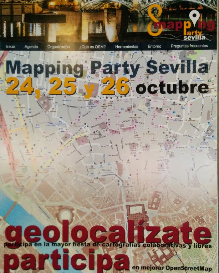 Cartel I Mapping Party Sevilla