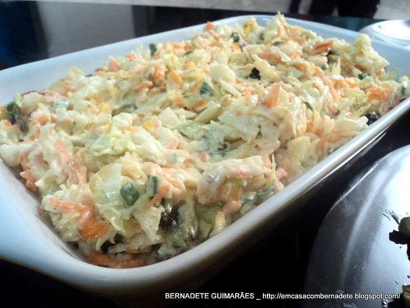 EM CASA COM BERNADETE: SALADAS COM REPOLHO