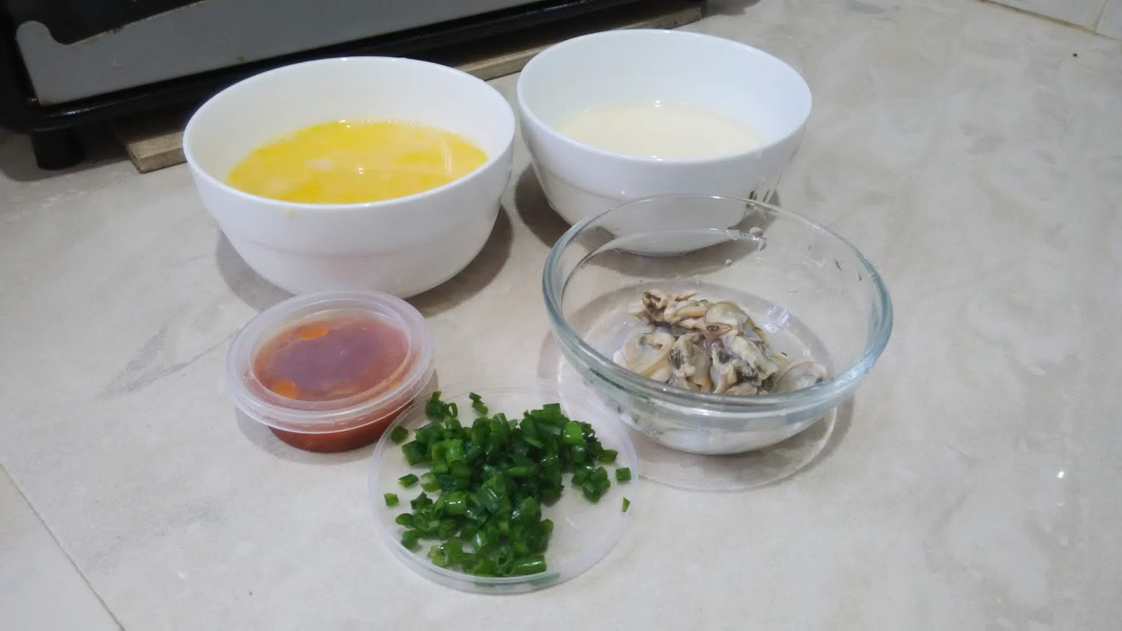 FRIED NECK CLAM OMELETTE