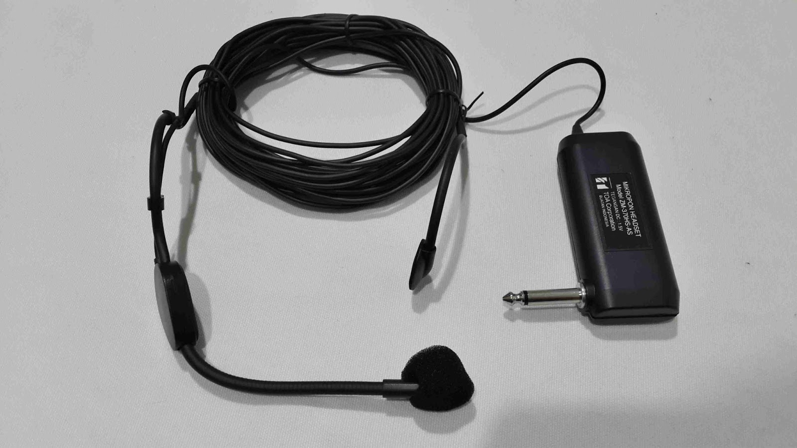 Microphone imam bando toa zm 370, mic imam kabel headset, mic condenser