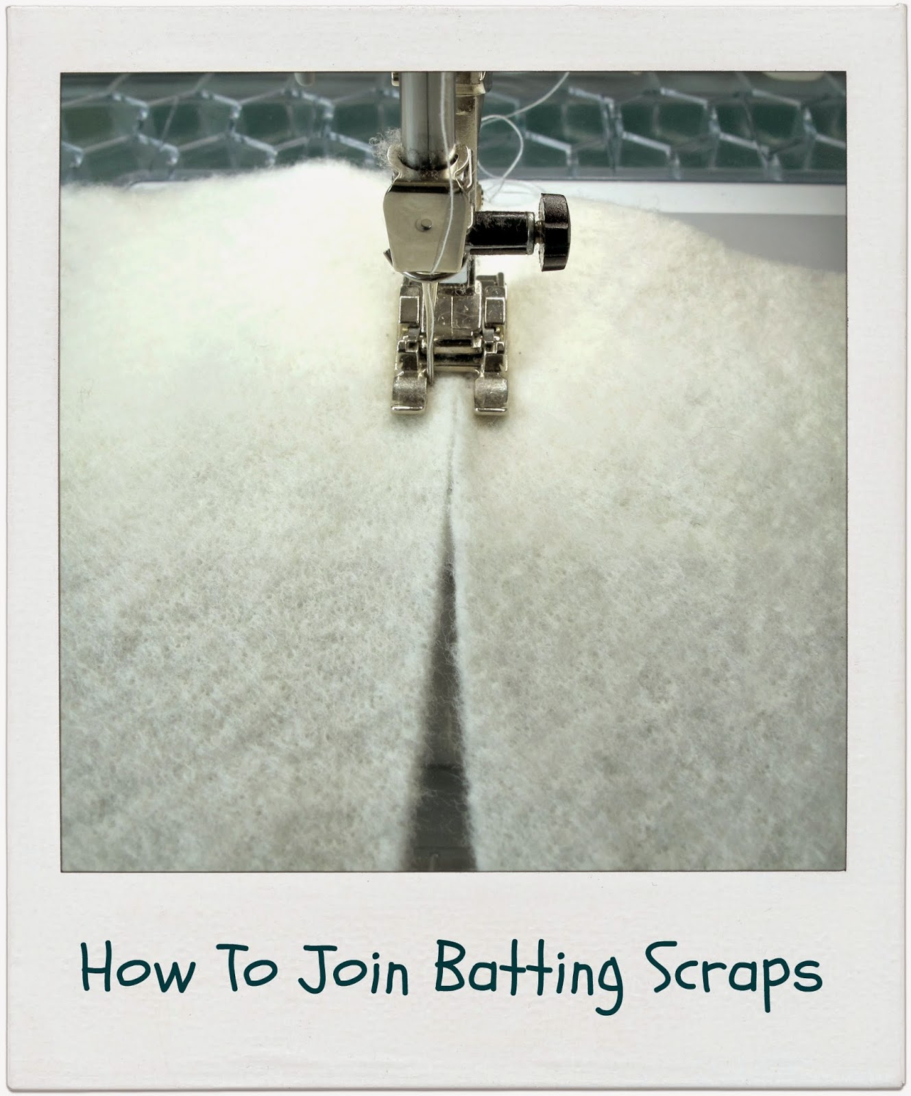 How To Join Batting Scraps by www.madebyChrissieD.com