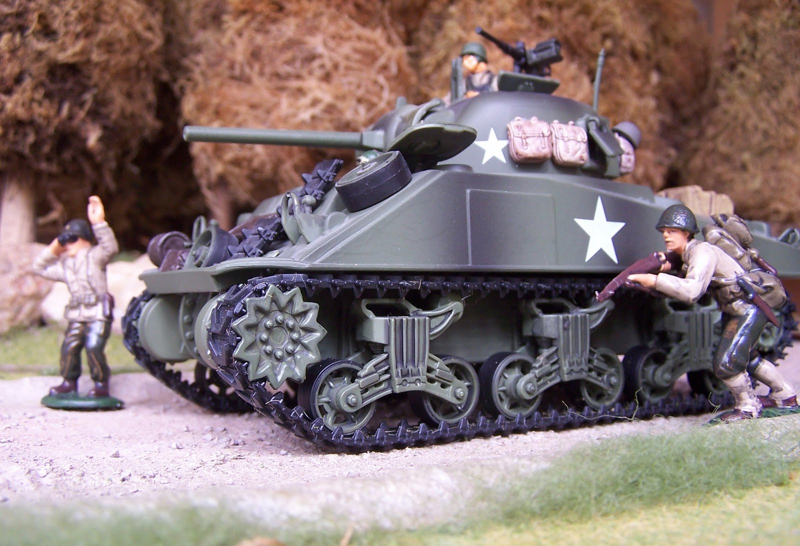 Classic Toy Soldiers WW II US American Sherman Tank M4 