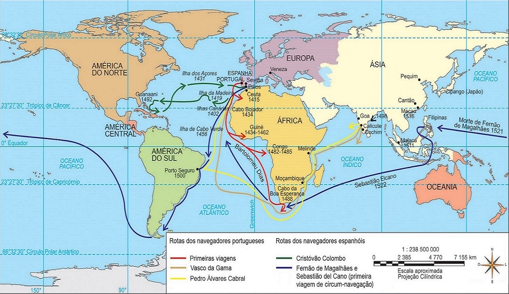 Mapa-de-Portugal-na-Europa - Espírito Viajante