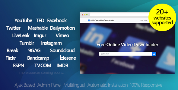 Free Download All in One Video Downloader - Youtube and more Free Download All in One Video Downloader - Youtube and more