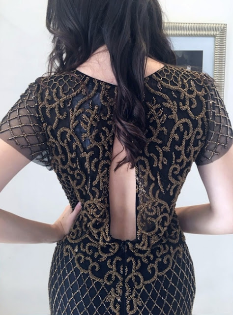 vestido de festa preto