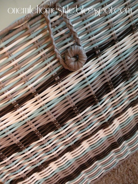 Plastic Woven Basket Detail