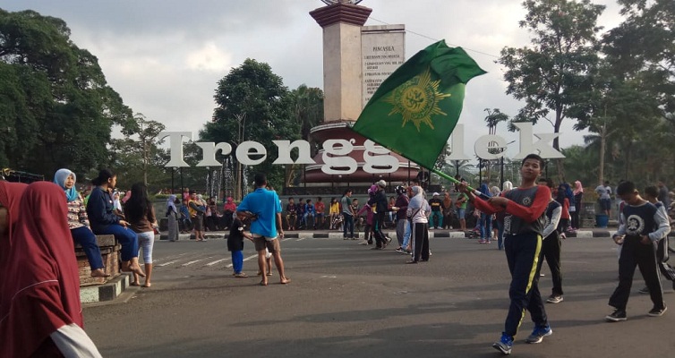 Jalan Sehat Berhadiah Meriahkan Milad Ke 2 MBS Trenggalek 